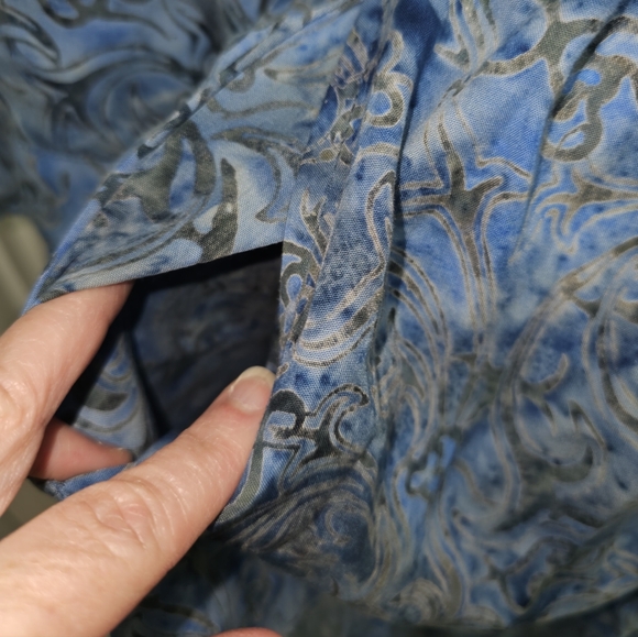 Go Fish, Women's Size Small Elegant Blue Floral Dress - Picture 4 of 12